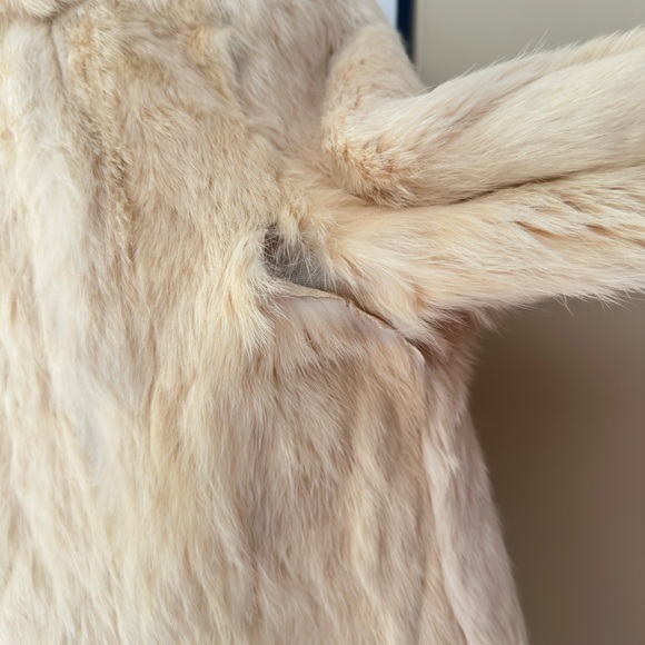 Genuine Rabbit Fur Coat - Picture 3 of 6